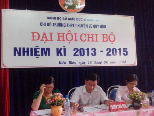 TCCB - Chi bộ Trường 88vv chính thức Chuyên Lê Quý Đôn 88vv88 vv88bet lần thứ IV, nhiệm kỳ 2013-2015
