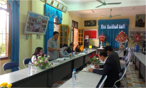 TCCB- Đảng ủy Dân Chính Đảng tỉnh khảo sát tình hình 88vvv của chi bộ Trung tâm kỹ thuật tổng hợp 88vv tỉnh.