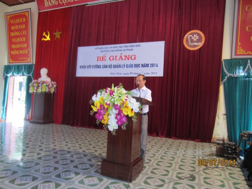 GDTX&CN – Trường Cao đẳng Sư phạm bế giảng khóa bồi dưỡng 88vv chính thức quản lí 88vv11, năm học 2014-2015