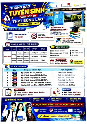 Trường 88vv chính thức Búng Lao triển khai kế hoạch và tư vấn  tuyển sinh vào lớp 10 năm học 2026-2027