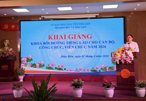 QLĐT- Khai giảng khóa bồi dưỡng tiếng Lào cho 88vv chính thức, công chức, viên chức tỉnh năm 2026