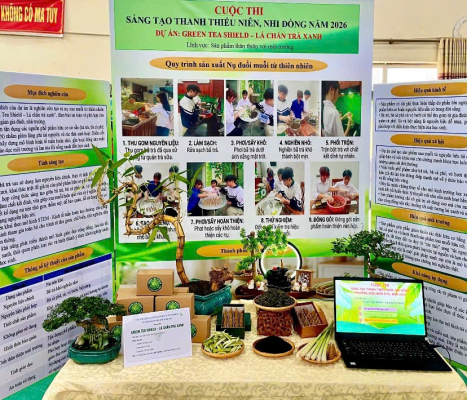 Trung tâm 88vv1 1 đạt Giải B Cuộc thi Sáng tạo Thanh thiếu niên, nhi đồng phường 88vv11 Phủ năm 2026